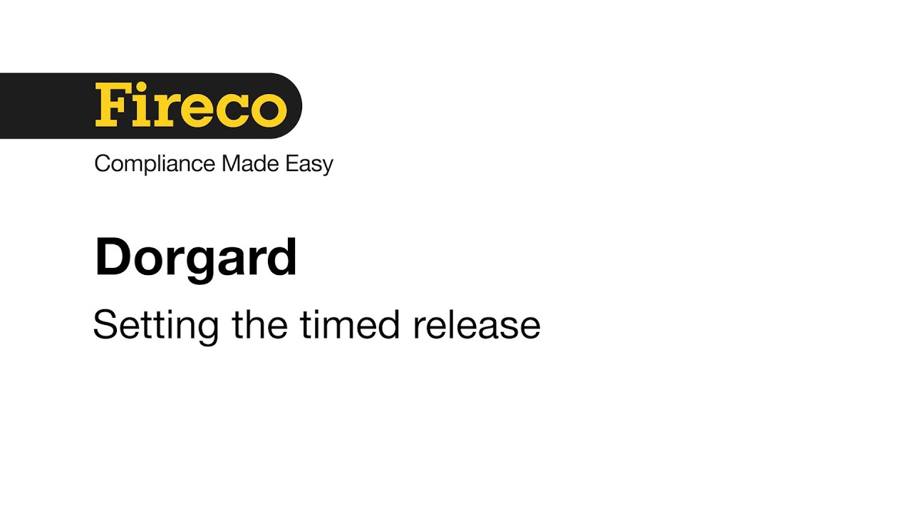 Setting the timed release