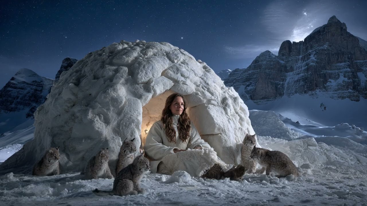 The Human Was Ordered to Sleep in the Snow — The Cubs Dug a Warm Hollow and Curled Around Her