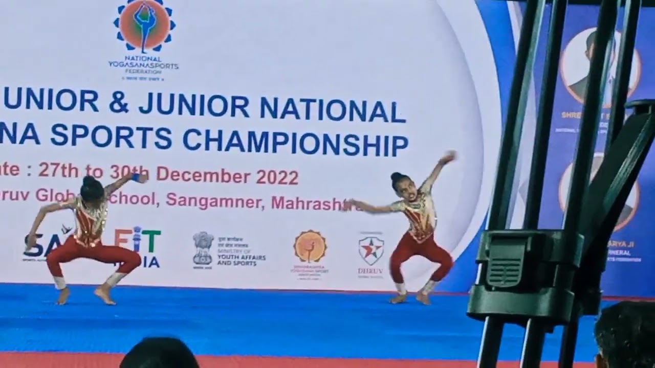 National yoga Compitition rhythmic pair gold medal 🥇🏅