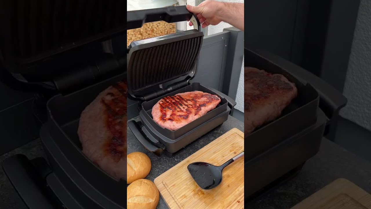 Leberkäse Brötchen im OptiGrill 