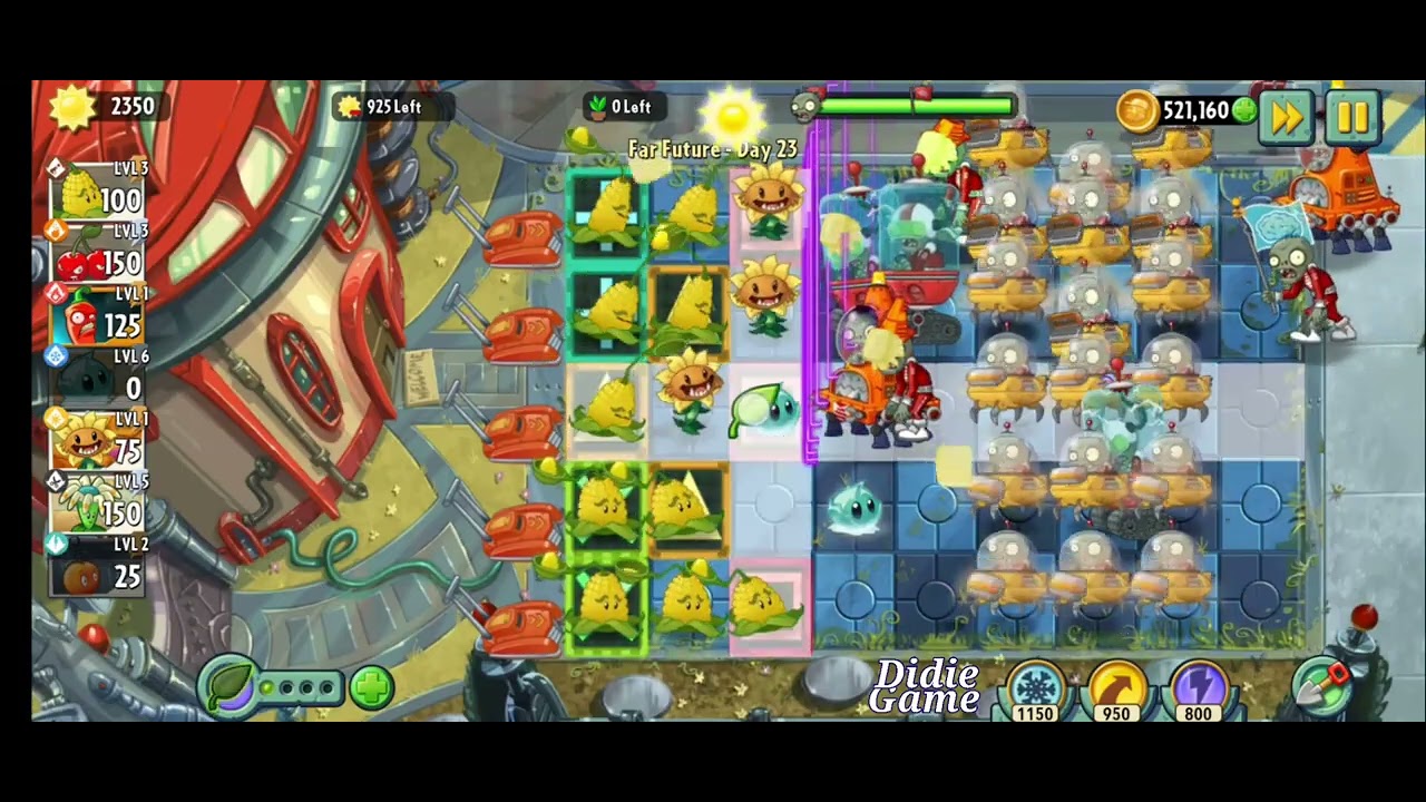 Plants vs Zombies 2 Far Future Day Level 22 23 24