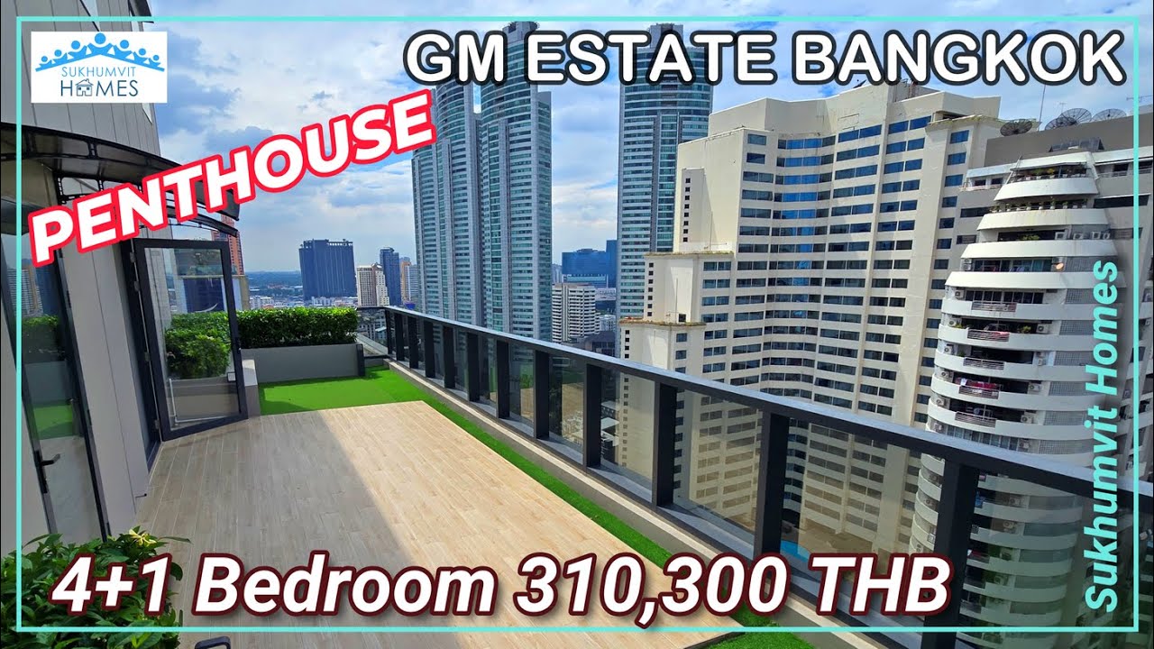 Роскошный пентхаус на 25 этаже в центре Бангкока, жилой комплекс GM Estate, 4+1 спальня, 310 300 ...