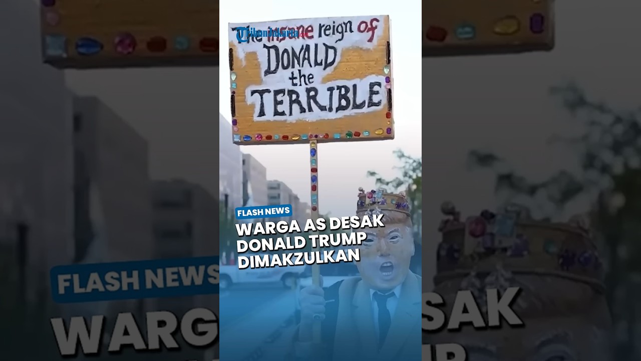 Gedung Putih Diguncang Protes! Warga AS Tuntut Trump Dimakzulkan Akibat Perang Iran: Dia Sudah Gila