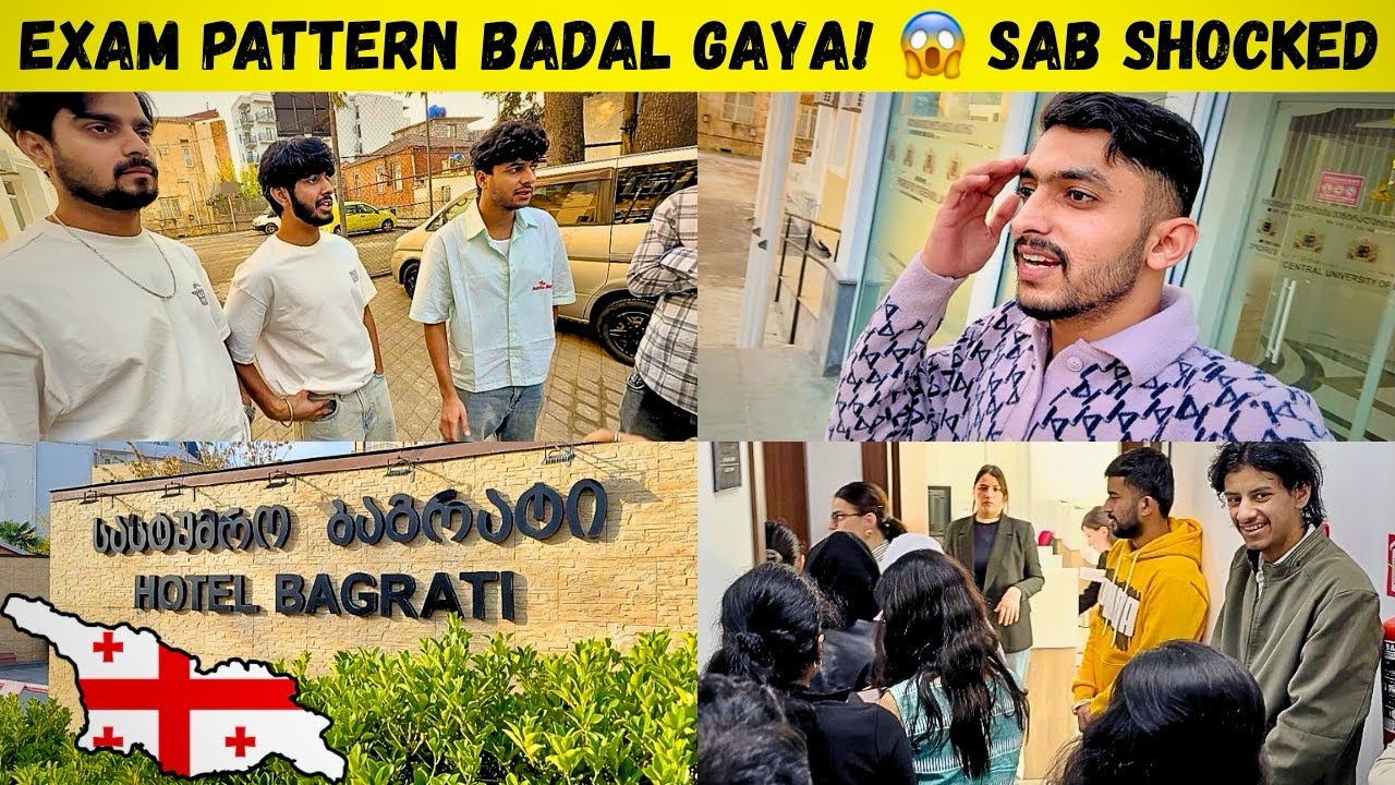 😨 Exam Ka System Hi Badal Gaya!| MBBS students in georgia🇬🇪| Fun with friends😂