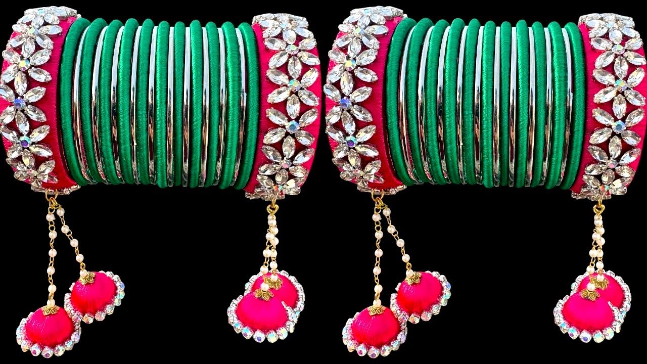 How to Make Designer  Bangles | Tutorial | Designer Silkthread Bangles | #diy