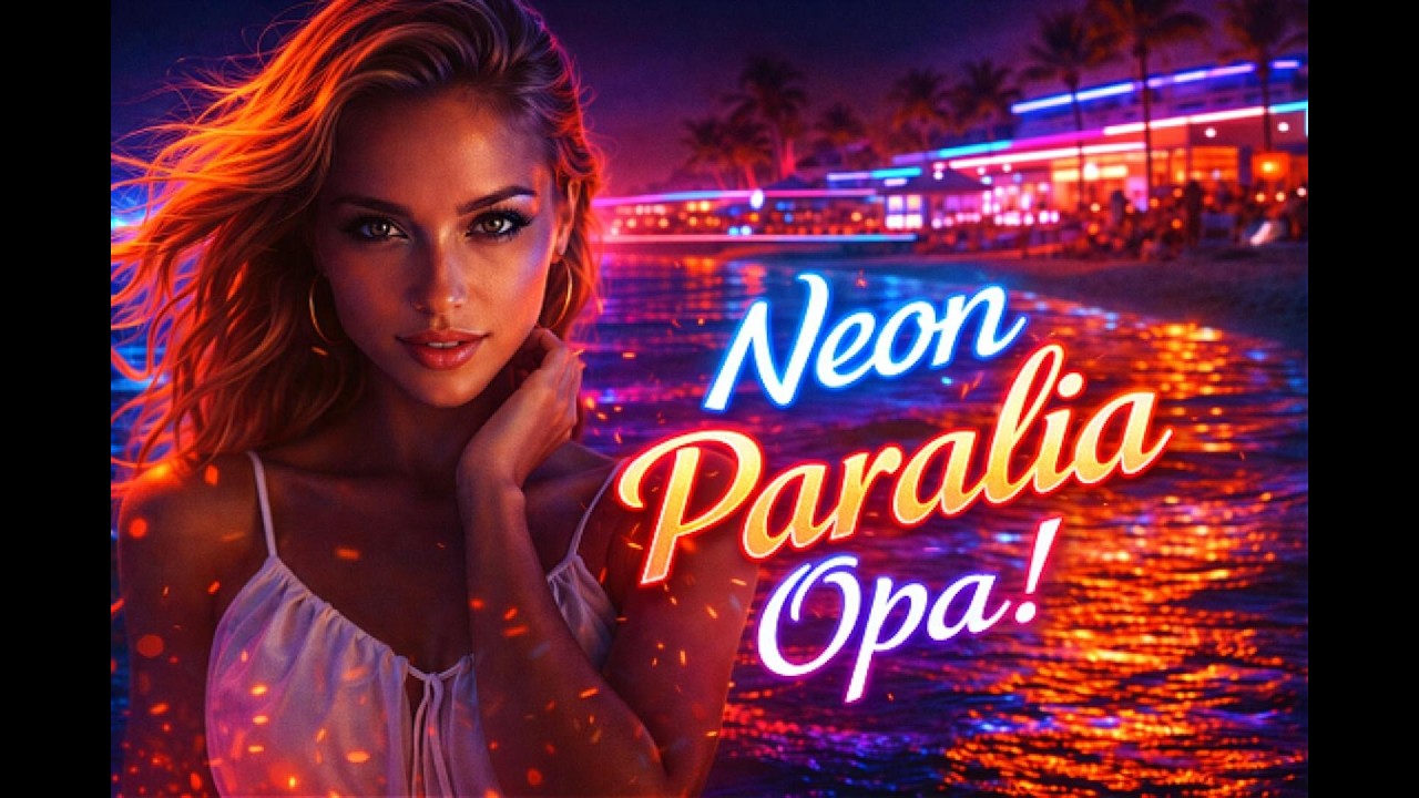 Neon Paralia 🌴 Mediterranean Beach Club Anthem | Official Music Video