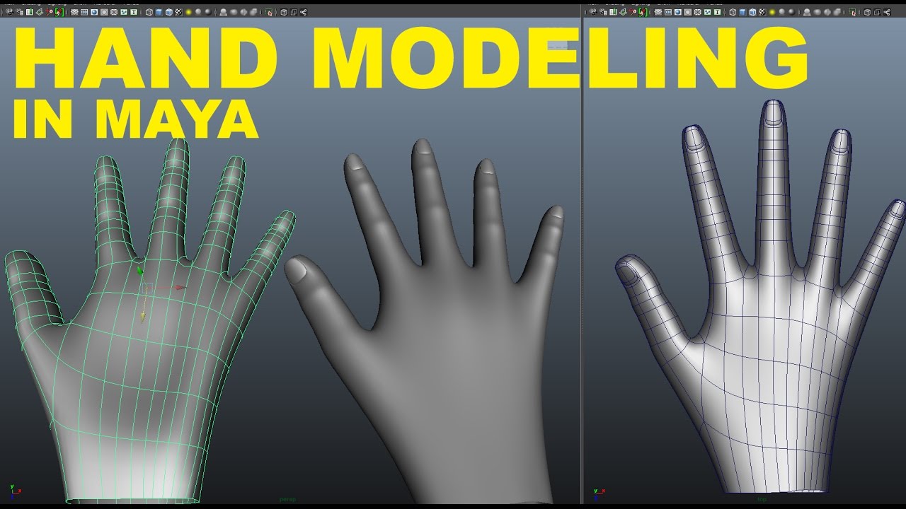 Low poly Hand Modeling in MAYA