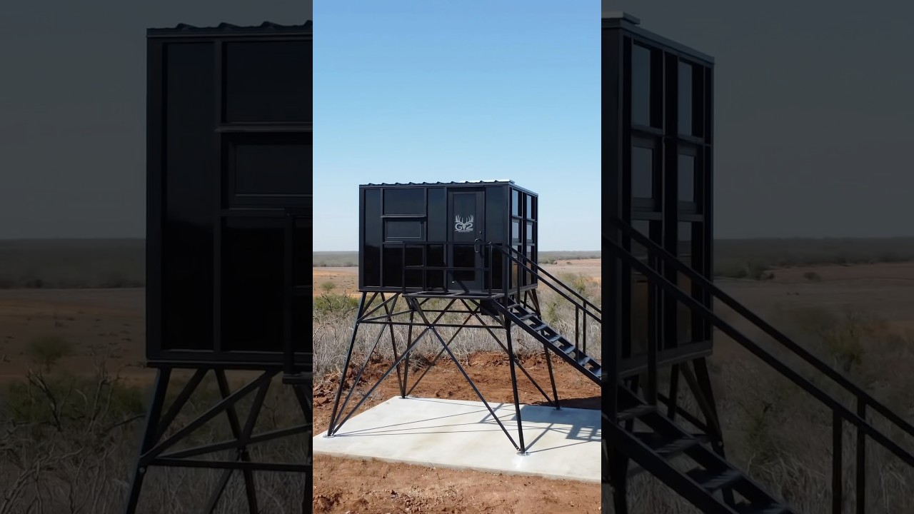 High Glass Hunting Blinds x G2 Ranch 🦌 A NEW LEVEL of hunting experience #luxury #outdoors #hunting