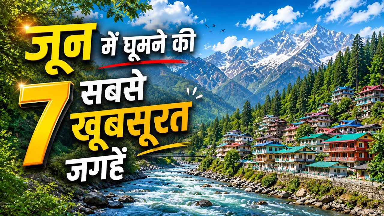 Top 7 Best Places To Visit In India In June 2026 | No.1 Place Will Blow Your Mind! 🔥🏔️☀️| Explore😍| 