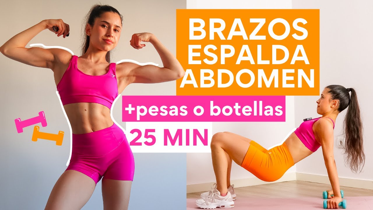 25 min RUTINA BRAZOS MUJER CON MANCUERNAS – BRAZOS ESPALDA Y ABDOMEN – ILI LIFE