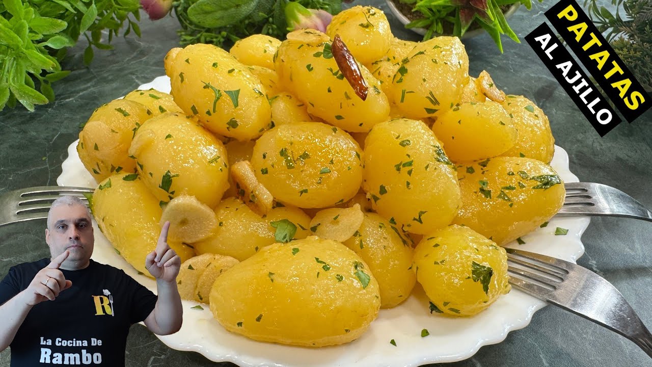¡Patatas al ajillo listas en solo 5 minutos! - El aperitivo más fácil y rico del mundo.