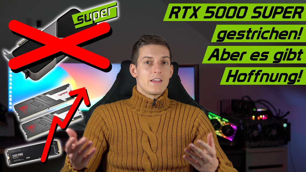 Nvidia RTX 5000 SUPER gestrichen! Weiter steigende RAM und SSD Preise! Aber bald günstige GPUs/CPUs?