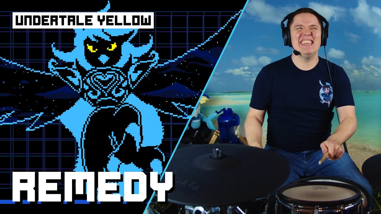 Remedy From Undertale Yellow On Drums!