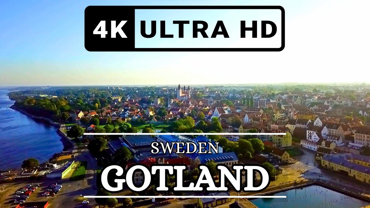 Gotland Island Sweden 4k Drone Footage