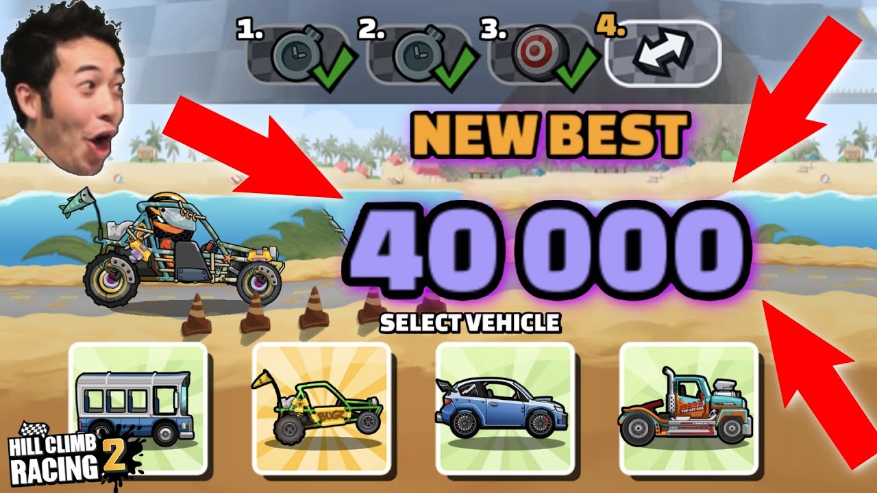 40 000 Points in THE LAST NECKBENDER & ALMOST choked last 10m - Hill Climb Racing 2