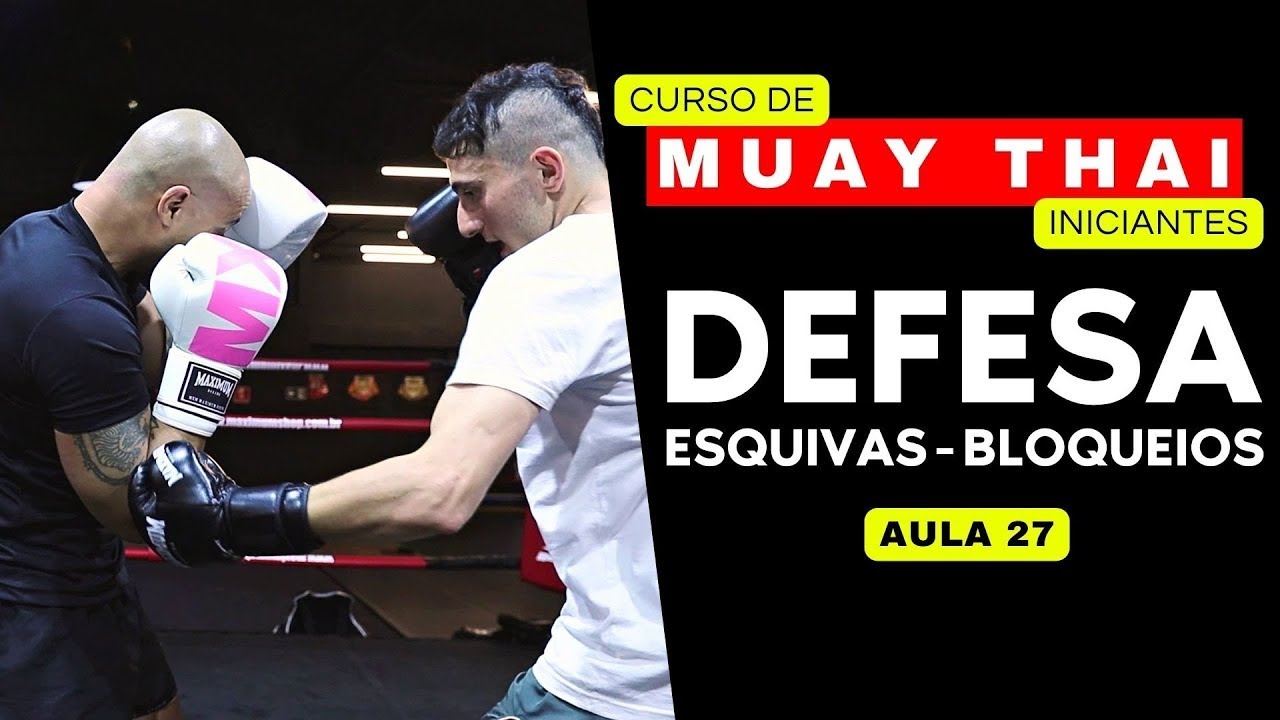 Esquivas e bloqueios de socos e chutes | MUAY THAI INICIANTE - AULA 27