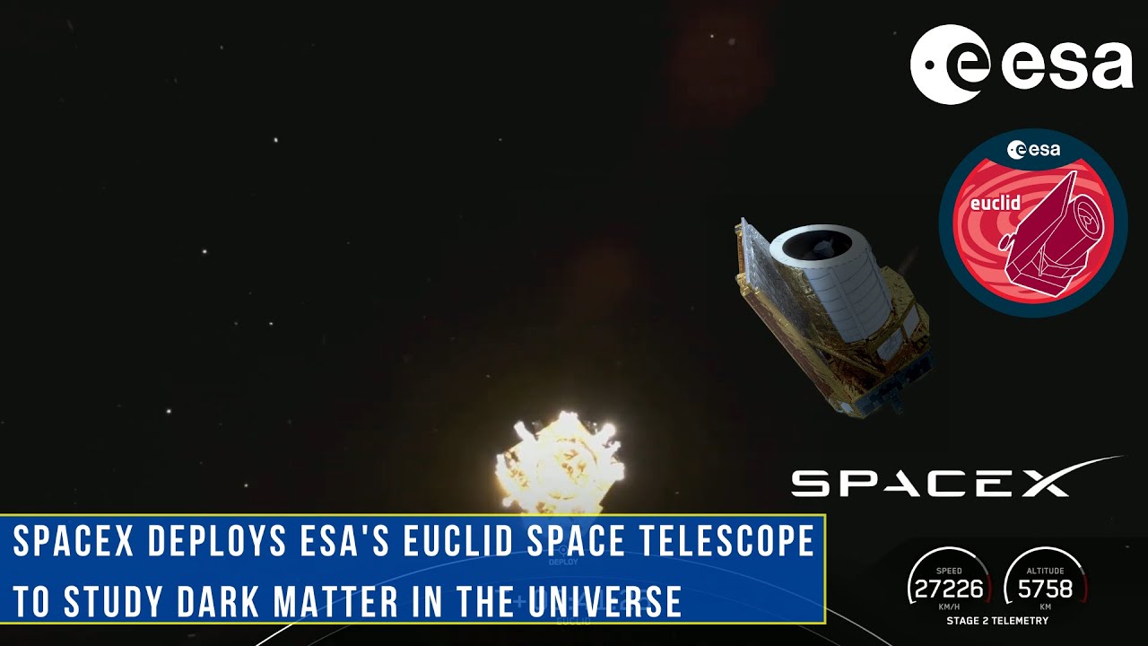 SpaceX deploys ESA's Euclid space telescope to study dark matter in the universe