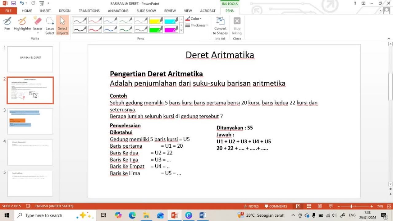 Deret Aritmetika