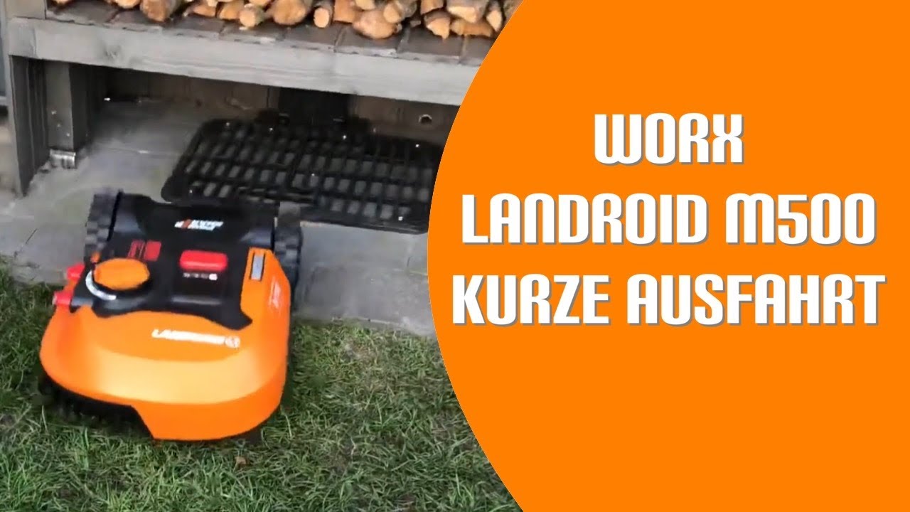 Worx Landroid M500 WR141E ausparken bei wenig Platz nach vorne