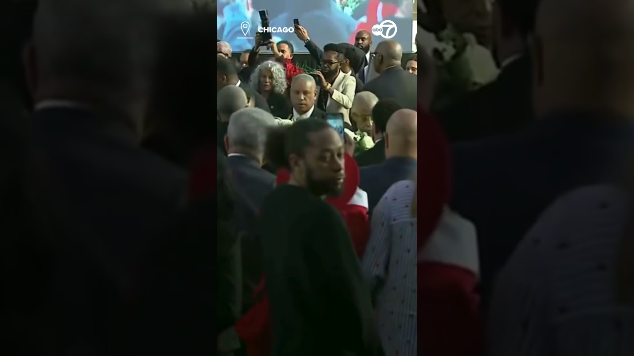 Rev  Jackson's casket carried out of Rainbow PUSH HQ following services