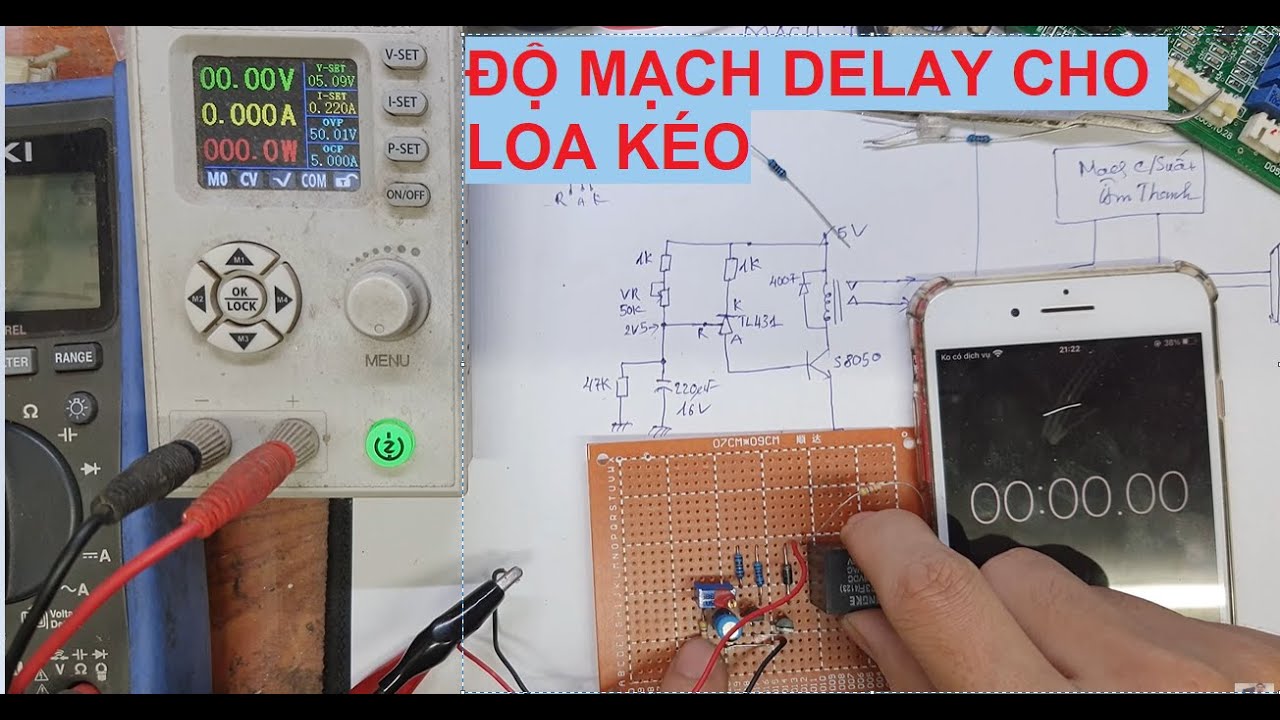 Mình độ mạch delay cho loa kéo dùng TL431 thế này đã được chưa các bạn !