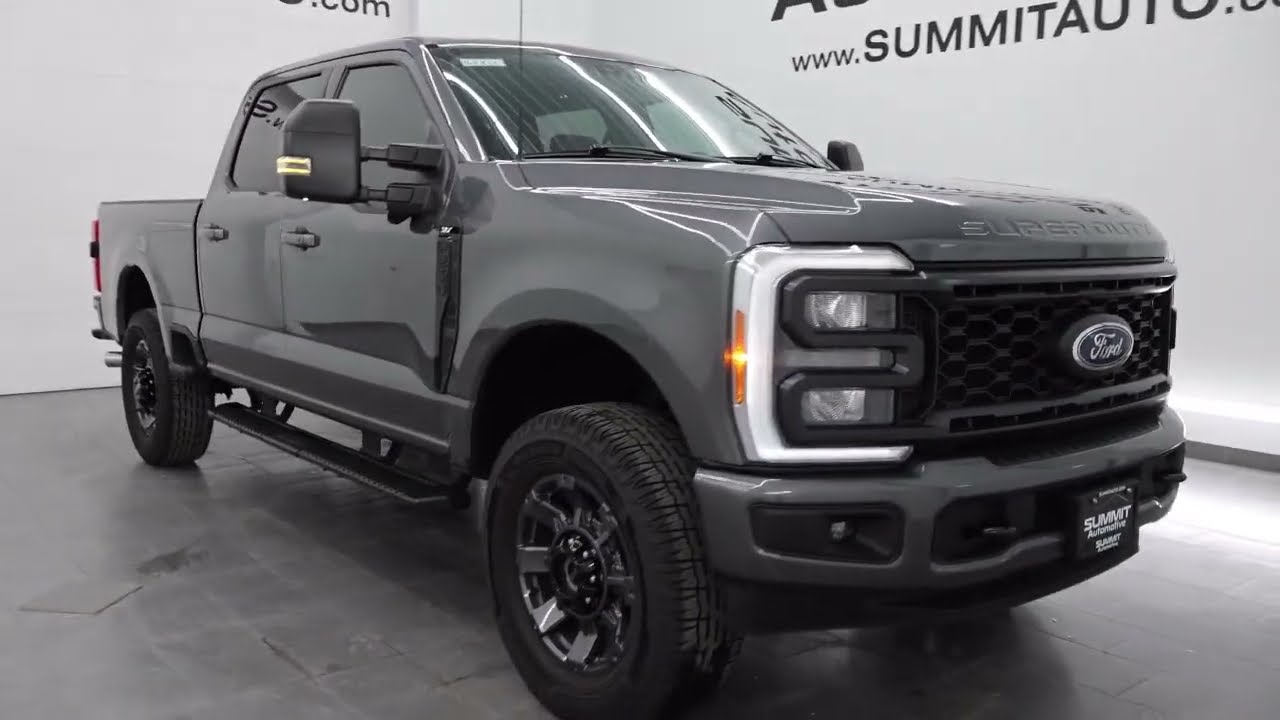 2023 Ford F250 Super Duty Gray Used. walk around for sale in Fond Du Lac, Wisconsin,