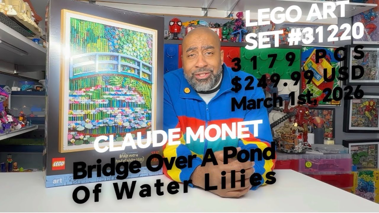 LEGO® Art Claude Monet- Bridge over a Pond of Water Lilies #claudeMonet #lego #legoart