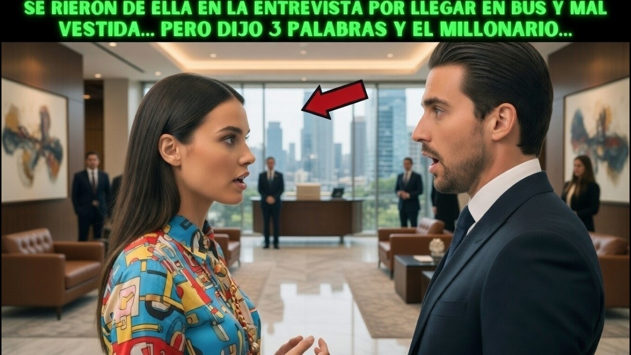 Rieron de ella en la entrevista por llegar en bus y mal vestida… y dijo 3 palabras y el Millonario…