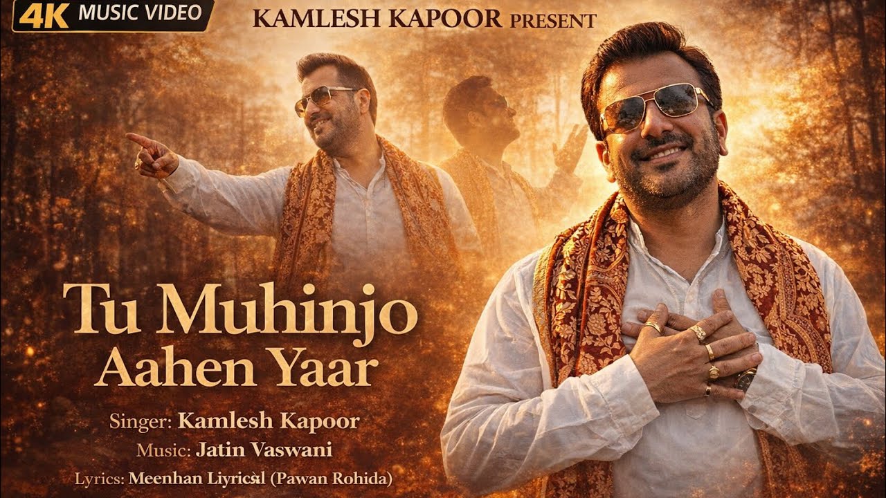 Tu Muhinjo Aahen Yaar Kamlesh Kapoor Jatin Vaswani 4k Music Video #kamleshkapoor #love #sindhi