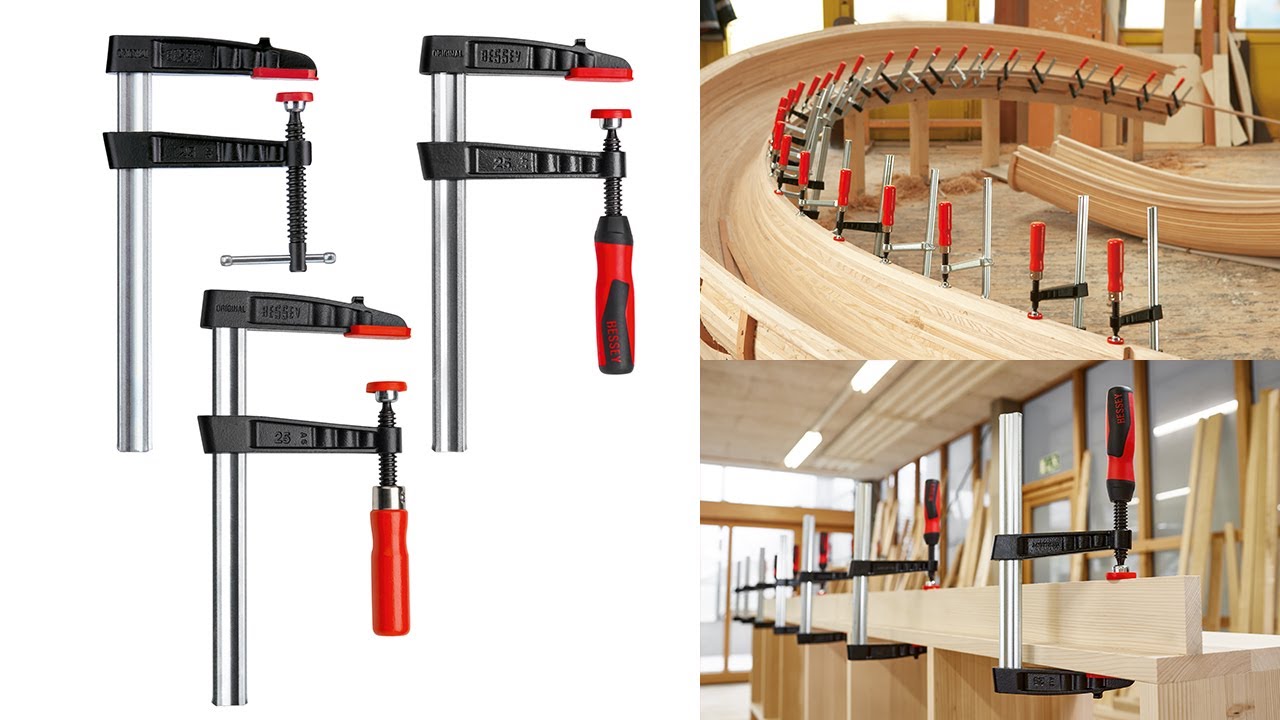 Powerful, rigid clamping: Original malleable cast iron screw clamps TG  |  BESSEY
