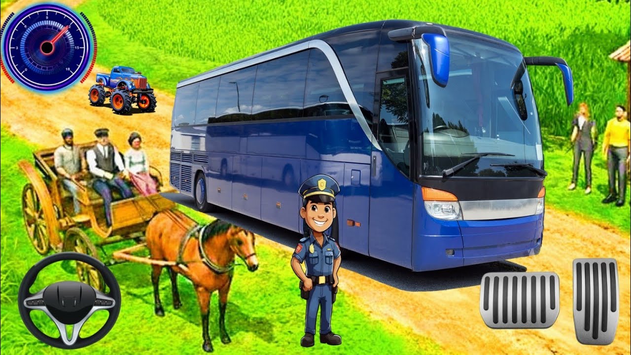 Extreme Bus Simulator 2026 - Indian Offroad Bus Driving Games - Bus Game Andriod Gameplay