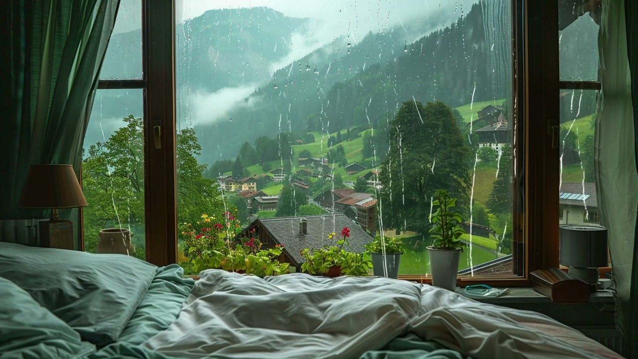 Rainy Piano Harmony - Nurturing Sounds For Anxiety Relief
