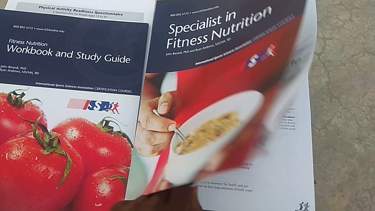 ISSA Fitness Nutrition Certification Books