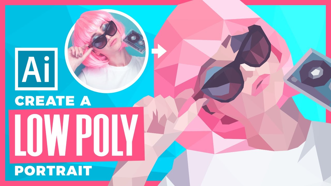 Как создать низкополигональный портрет в Illustrator