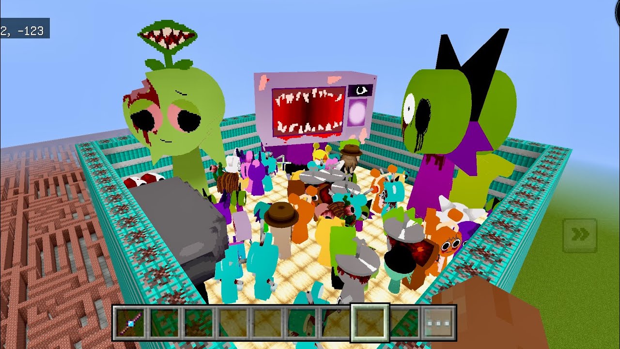 Sprunki vs Horror Sprunki in Minecraft All New Inc Minecraft TNT