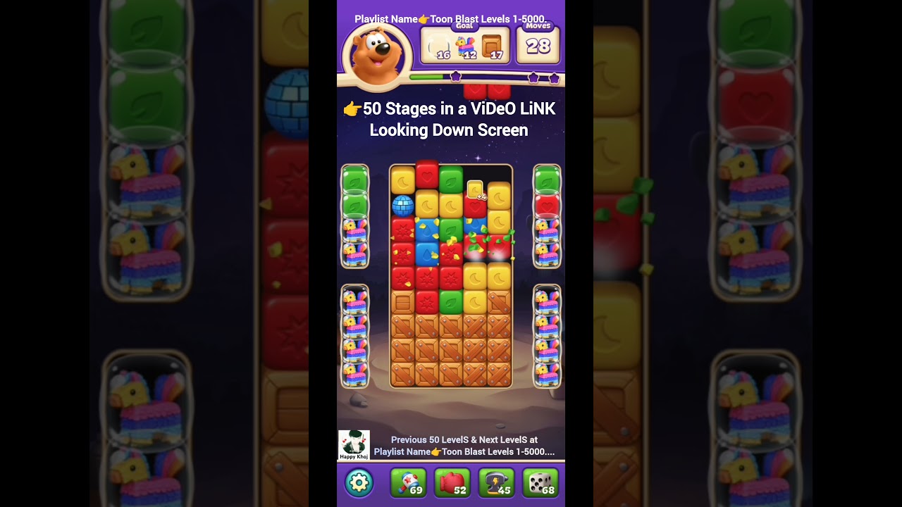 Toon Blast Level 374 🤯 No Boosters F2P WiN 👉50 LevelS 350-399 LiNK👇 Short Strategy Guide 