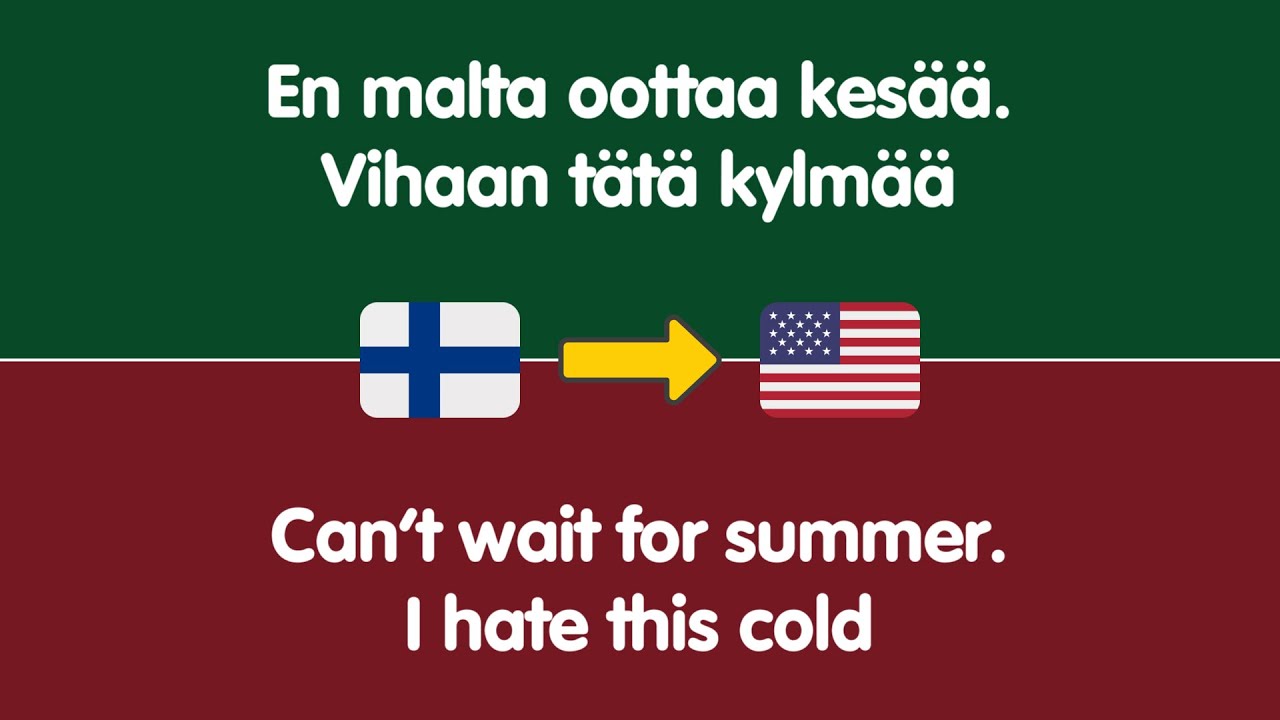Luonnolliset englannin fraasit, jotka on pakko tietää