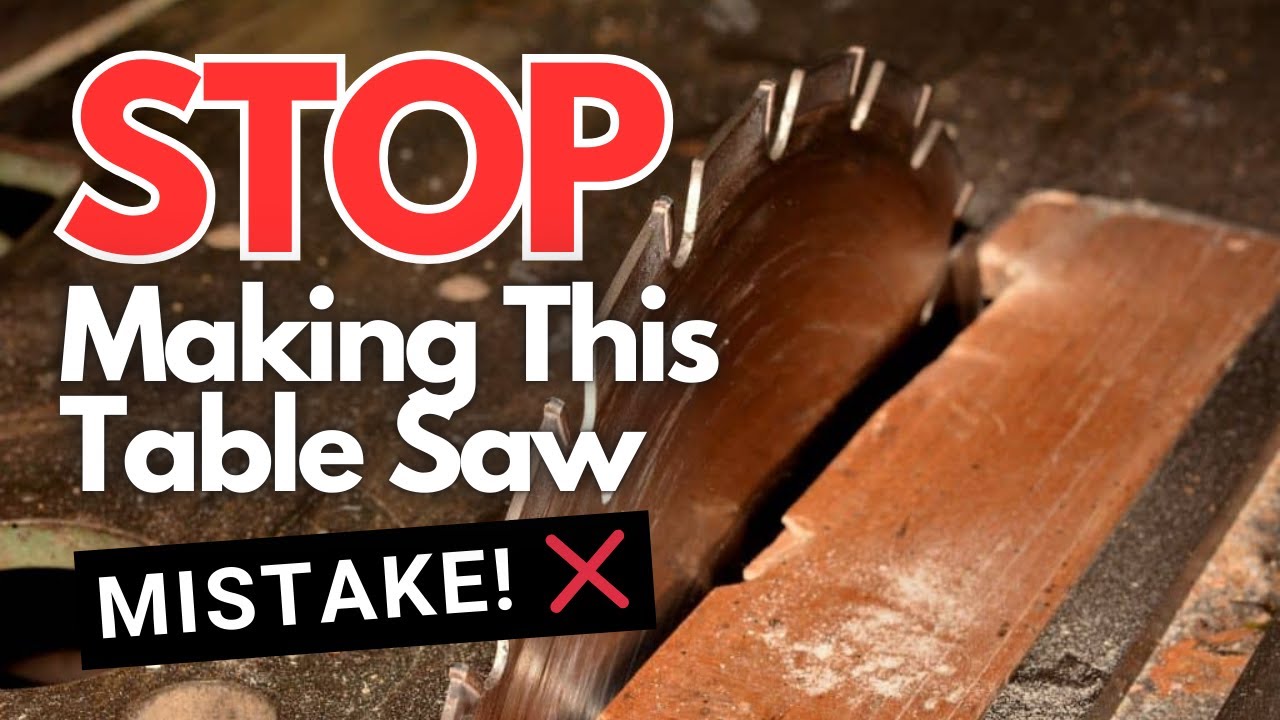 Cutting MDF? Watch Out for This Common Table Saw Mistake! ⚠️ ❌