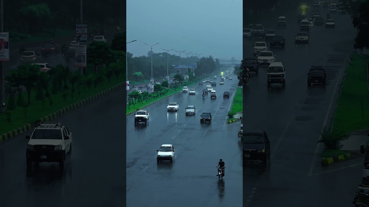 Rainy Morning And amazing View Of Islamabad Pakistan ❤️ #islamabad #pakistan #rain #weather