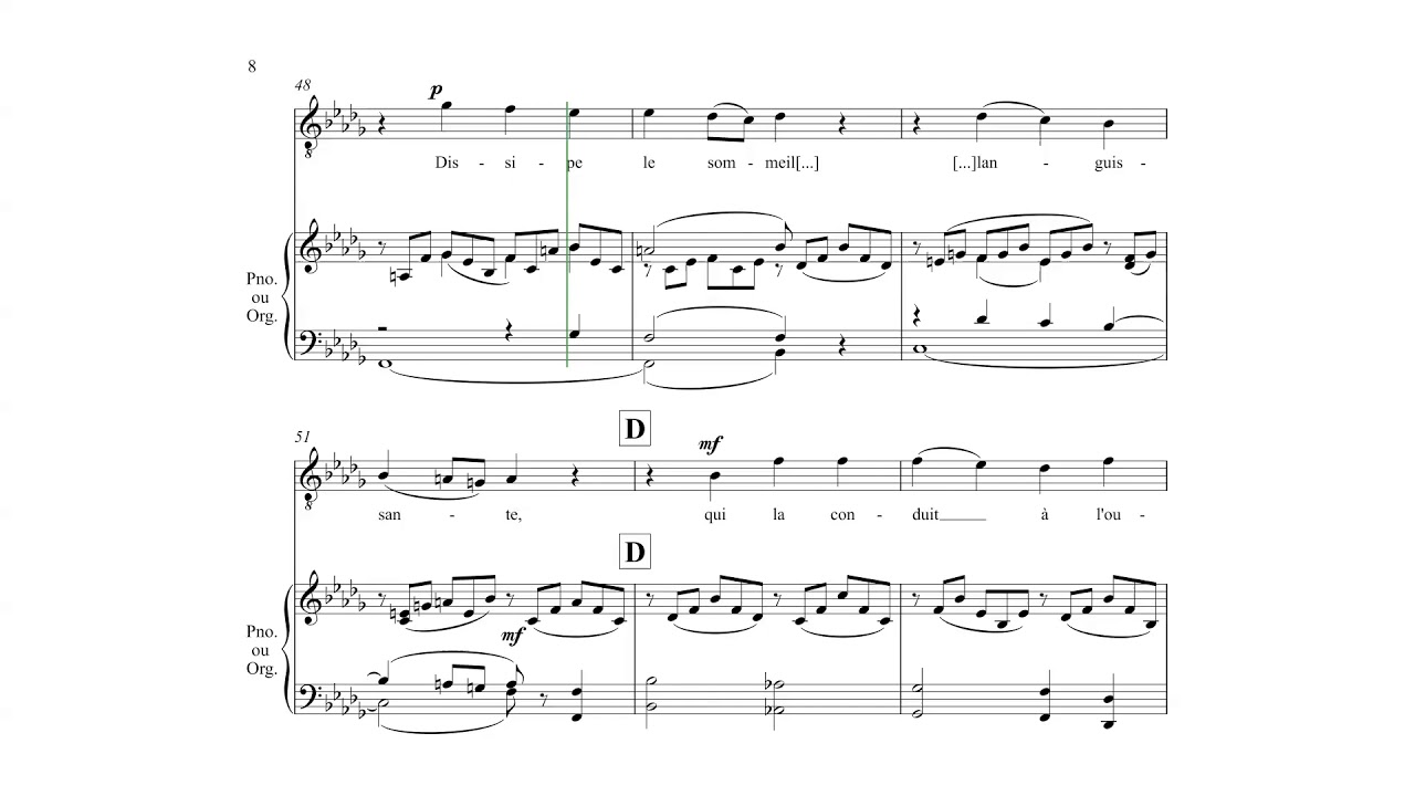 Ténor - Cantique de Jean Racine, G. Fauré