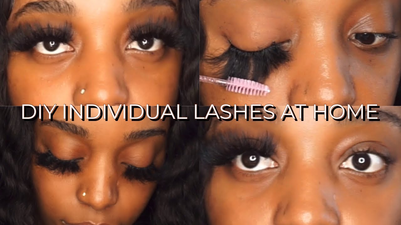 DIY LASH EXTENSIONS AT HOME | How To Turn Mink Eyelashes into Individual Lashes