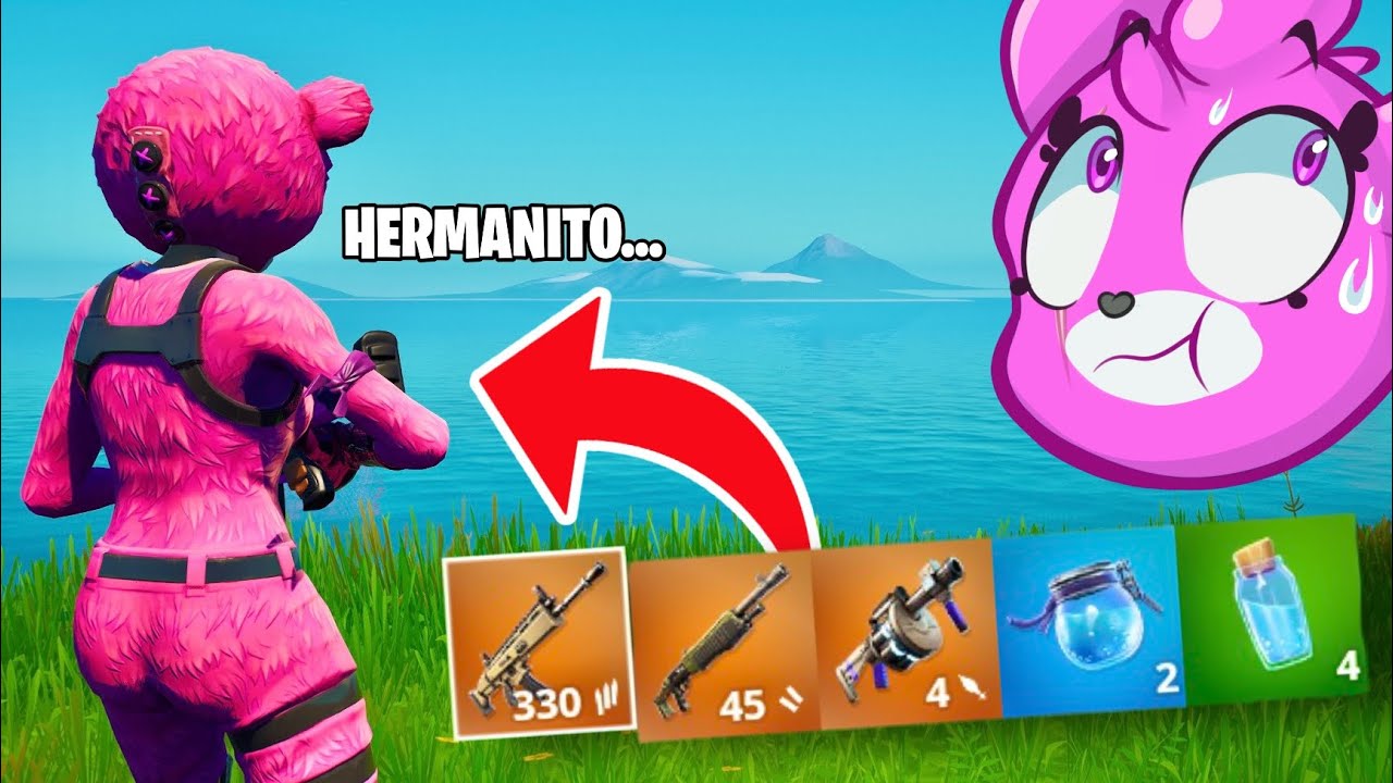 SI DIGO *HERMANITO* SUELTO TODO mi INVENTARIO 😨 Aquí no hay quien viva Fortnite 552