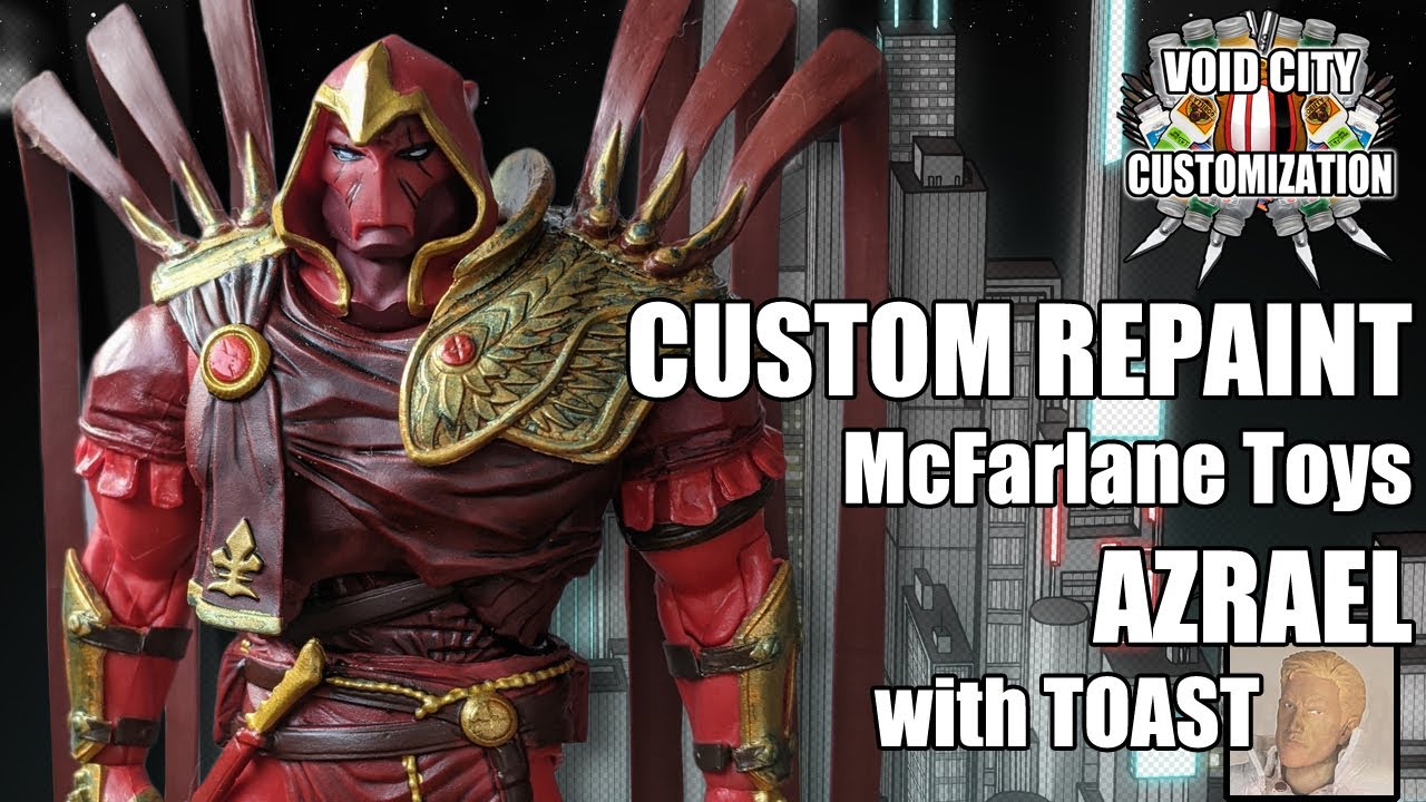 Custom Repainted AZRAEL Action Figure from McFarlane Toys - DC Multiverse