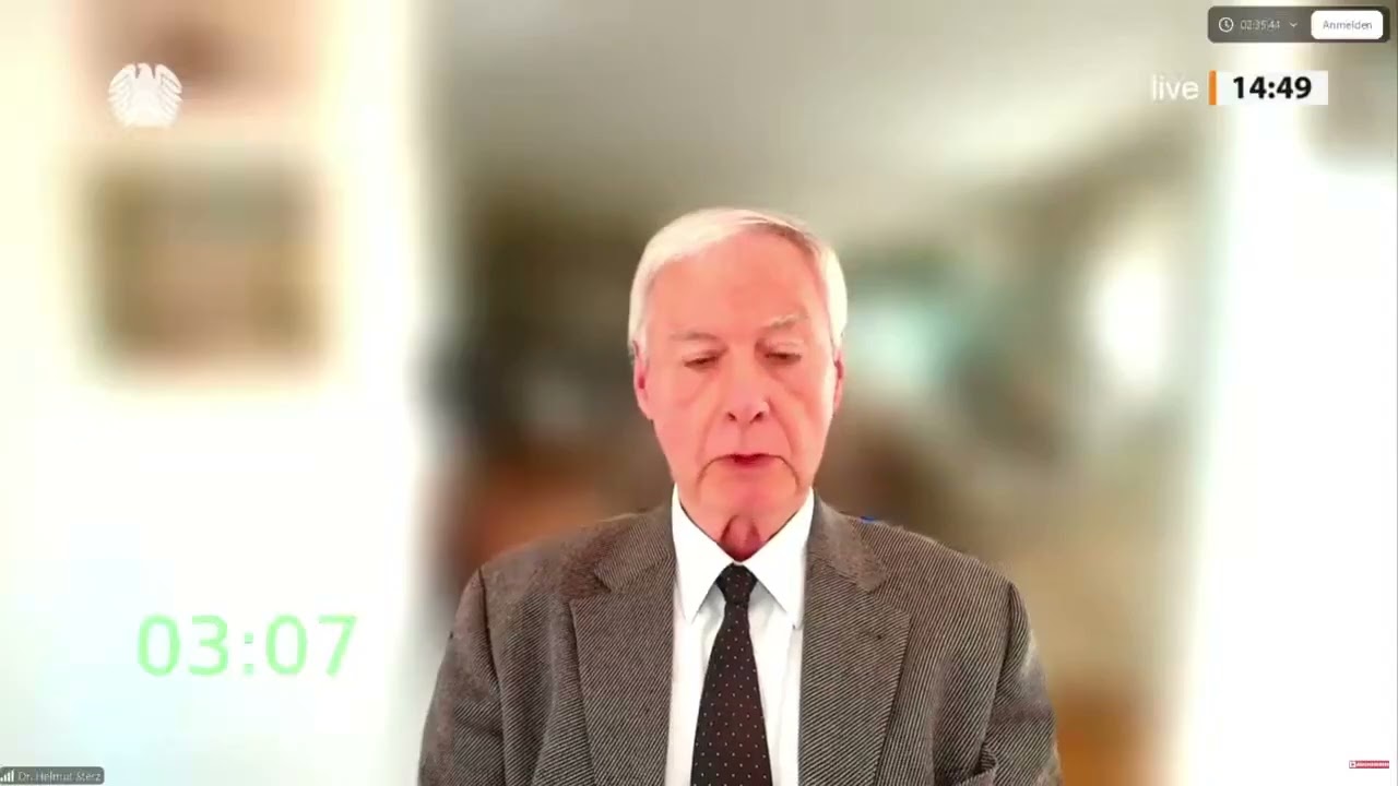 Dr. Sterz in der Enquete-Kommission in Berlin - klare Ansage - sehenswert!!!