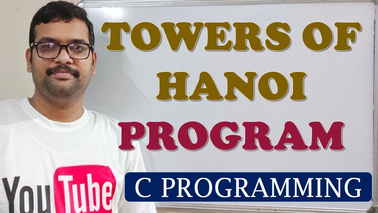 59 - TOWERS OF HANOI PROBLEM - C PROGRAMMING