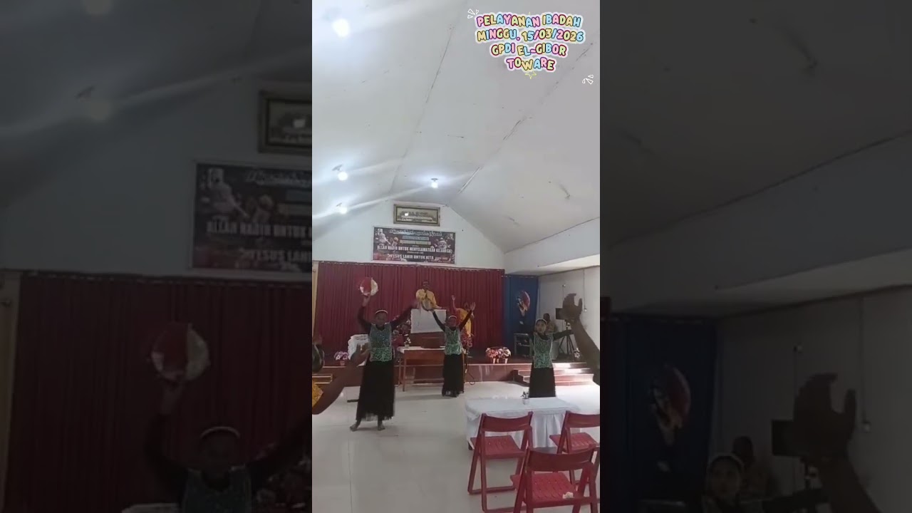 Pelayanan Ibadah Minggu Raya, 15/03/2026 GPdI EL-GIBOR TOWARE 
