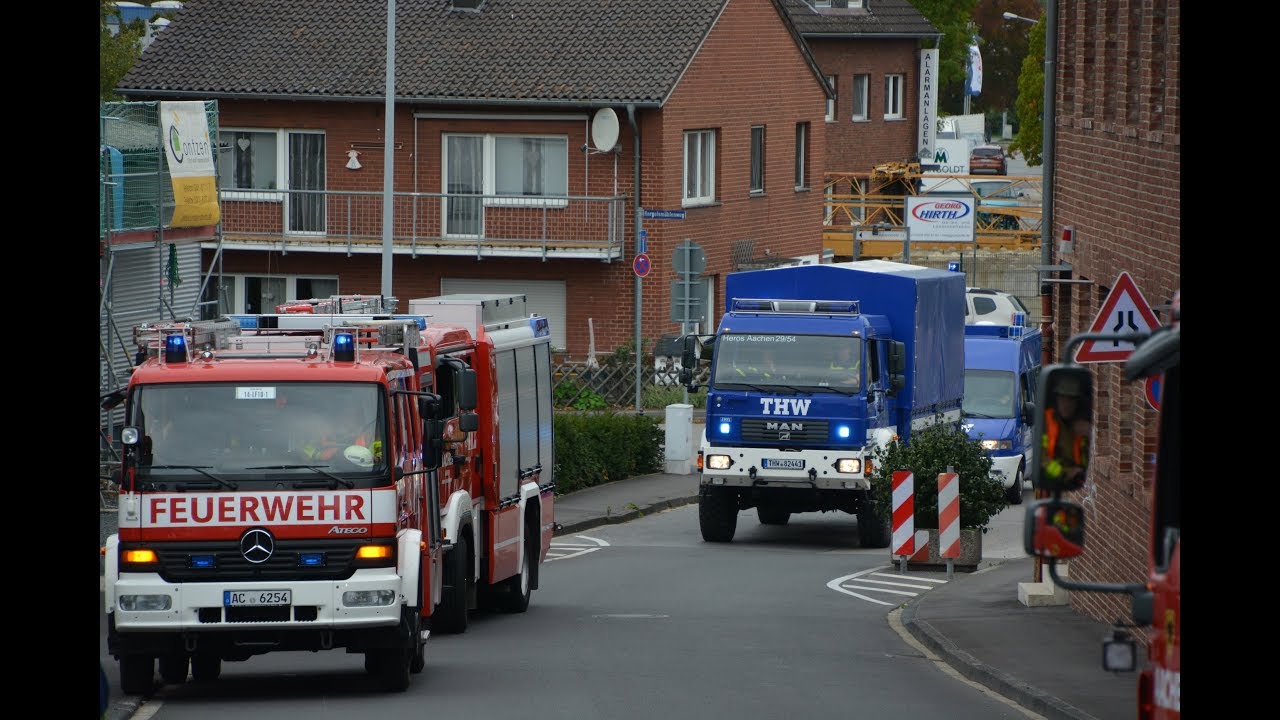 Jahresabschlussübung Freiwillige Feuerwehr Aachen Haaren
