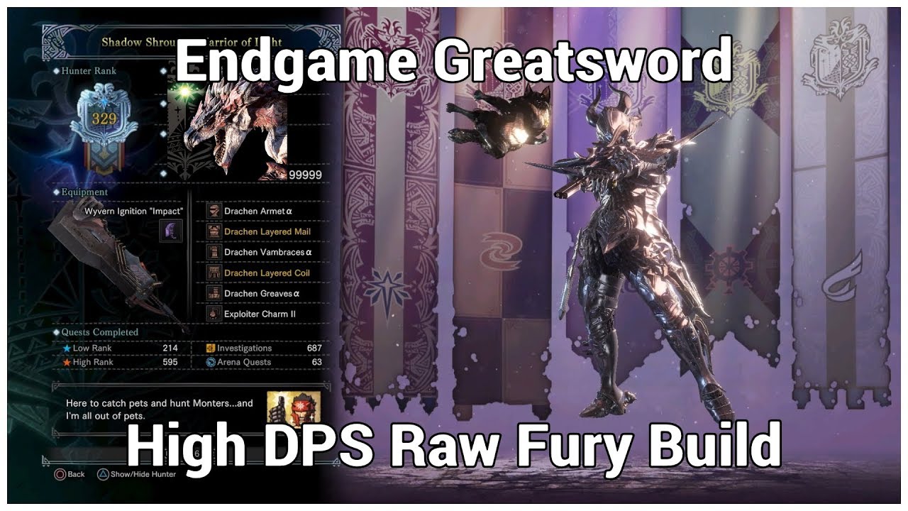 MHW Greatsword Raw Fury Build