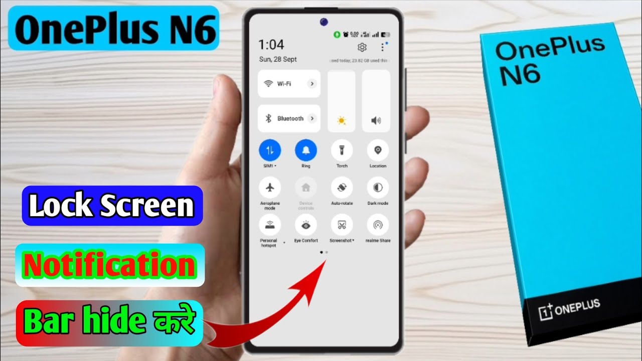 oneplus n6 lock screen notification panel hide, oneplus n6 notification bar off