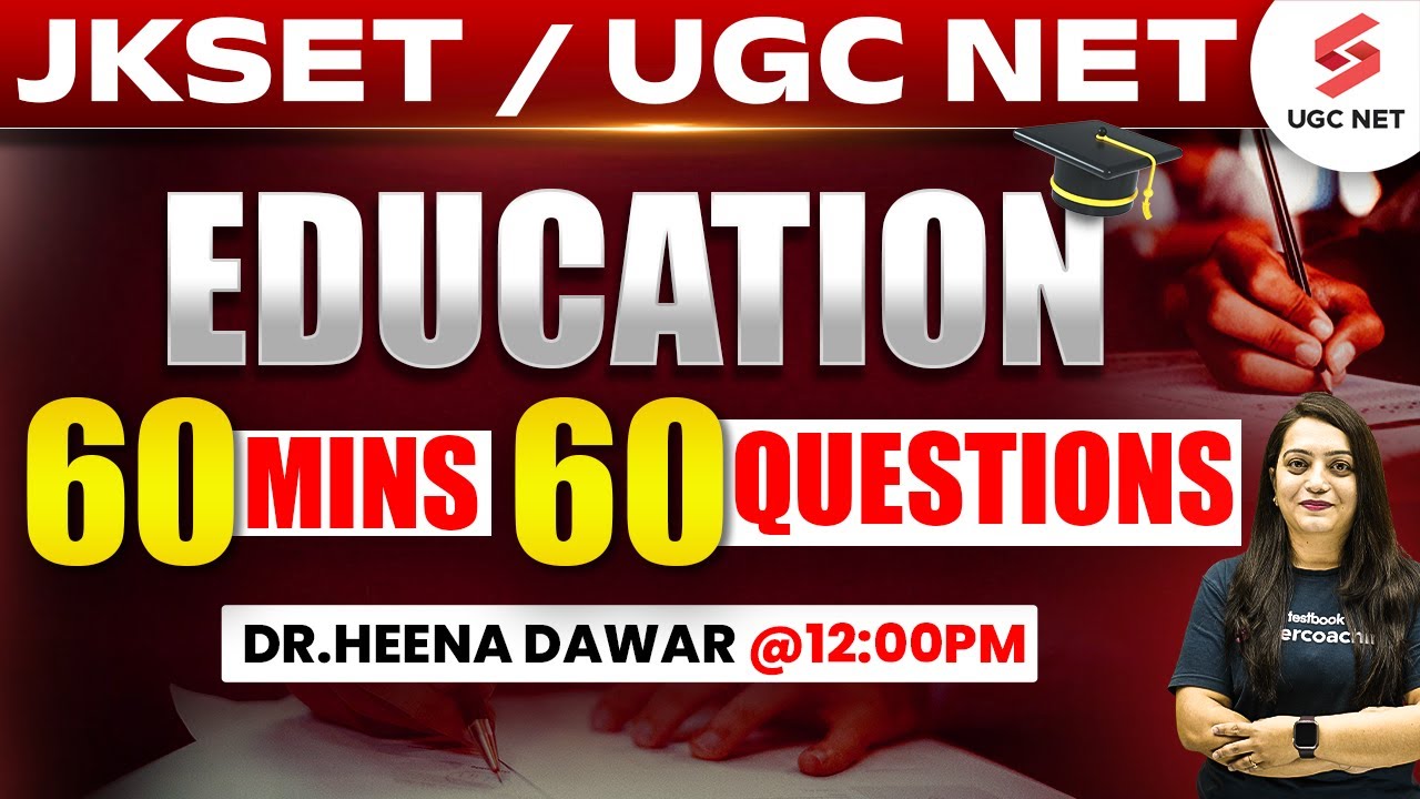 UGC NET /JK SET 2024 Education | Education Most Important Questions| SET Most Important MCQs | Heena